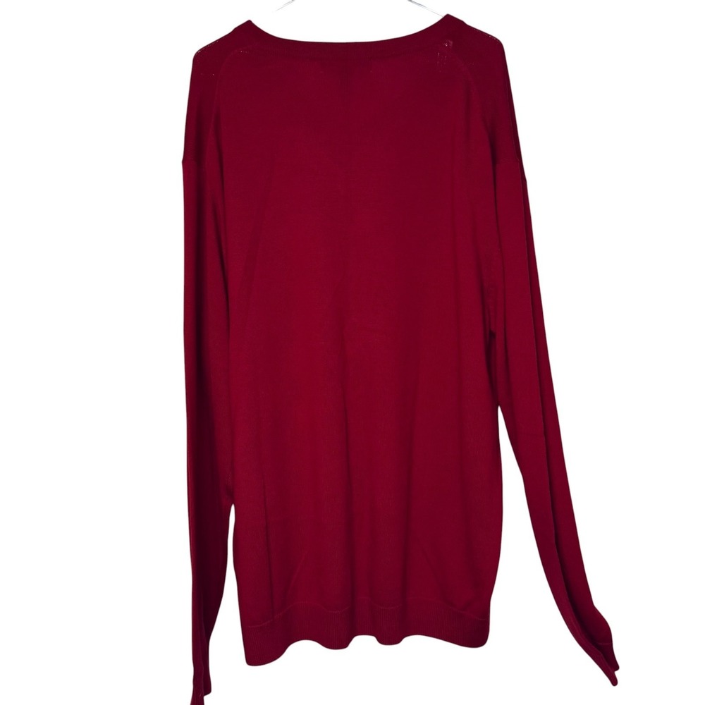 Hart Schaffner Marx Men's Sweater Extra Fine Merino Wool Briella Yarn V-Neck XL - Picture 12 of 12